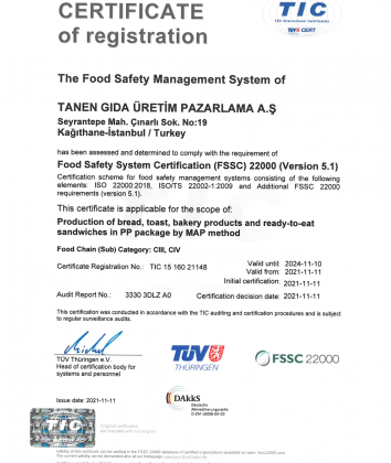 FSSC Belgesi İngilizce 11.11.2021 FSSC Belgesi İngilizce 11.11.2021